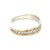 Late 20th Century Vintage International Sterling and Gold-Plated Basket Weave Cuff Bracelet For Sale - Image 5 of 5