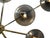 21st Century Dieci Polished Brass Smoky Bubbles Murano Flush Mount by Fabio LTD For Sale - Image 6 of 6