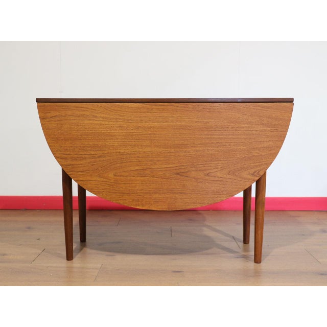 Mid 20th Century Mid Century Modern Vintage Folding Dining Table in the Style of G Plan Danish Style For Sale - Image 5 of 15
