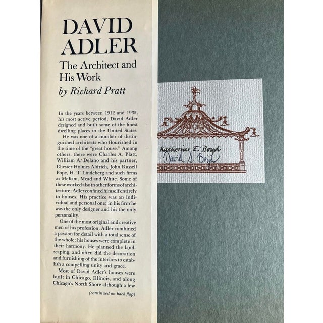 Traditional David Adler the Architect and His Work, by Richard Pratt 1970. For Sale - Image 3 of 8