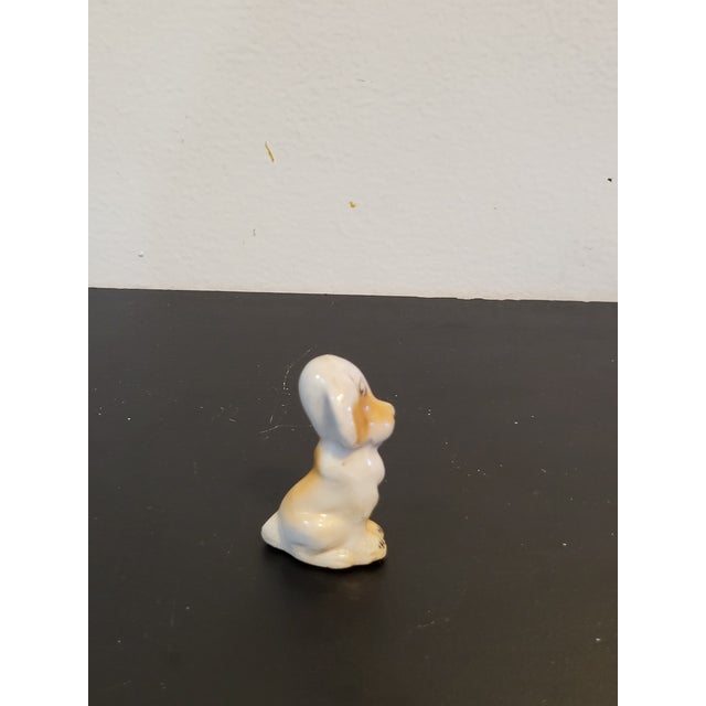 1970s Miniature Porcelain Japanese Dog Figurine For Sale - Image 4 of 10