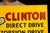 Metal Vintage Clinton Chainsaws Flange Advertising Sign For Sale - Image 7 of 9