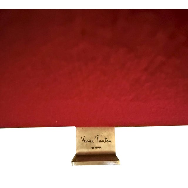 Danish Two-Piece Cloverleaf Red Sofa by Verner Panton for VerPan, 2000s For Sale - Image 6 of 12