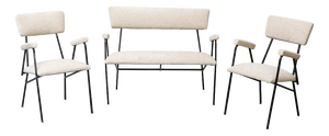 Industrial Sofa and Armchair Set, 1970s, Set of 3