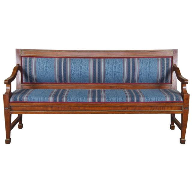 Antique English Regency Mahogany Folding Settee For Sale - Image 13 of 13