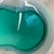 Seguso Vintage Murano Teal Cased in White Opaline Art Glass Bowl Attributed to Seguso For Sale - Image 4 of 6