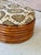 Brown Vintage Stacked Rattan Ottoman in the Manner of Paul Frankl For Sale - Image 8 of 11
