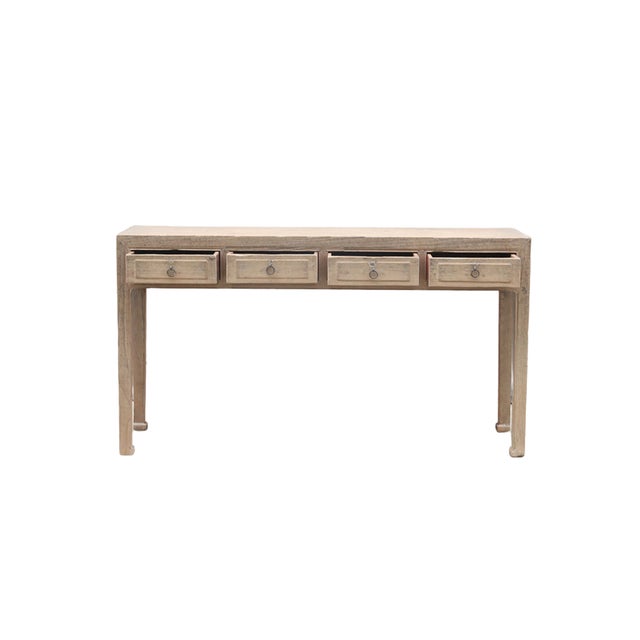 Vintage Chinese Elm Altar/Console Table For Sale - Image 4 of 5