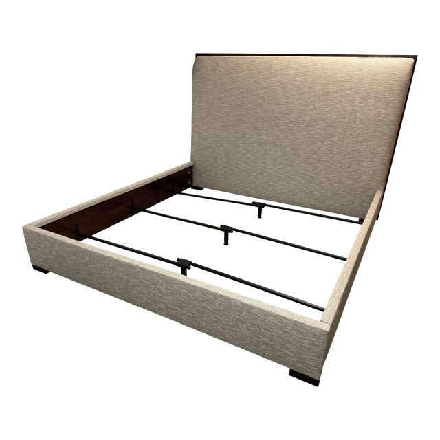 Eastern King Hickory Chair Company Kim Upholstered Bed Frame For Sale