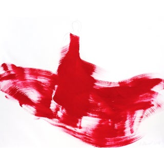 Abstract "The Red Dress 5" Original Artwork by Bettina Mauel For Sale