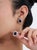 Contemporary 8.01ct Royal Blue Sapphire & 2.19ct Diamond Halo Pear Stud Earrings in 14k White Gold- A Pair For Sale - Image 3 of 16
