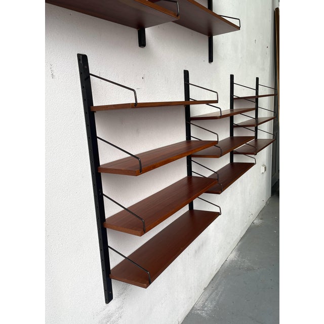 Hanging and Modular Bookcase by Fraber, 1960s For Sale - Image 14 of 18