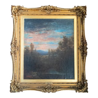 19th Century American Luminist Hudson River School Painting by Asa Weston Twitchell For Sale
