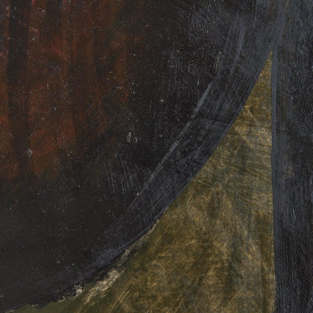 Maurice Perrenoud, L'homme de'calque l'homme, Oil on Board Painting, 1960s For Sale In Chicago - Image 6 of 9