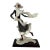 1980s Giuseppe Armani Signed Italian Sculpture “Skating Girl -Winter” For Sale