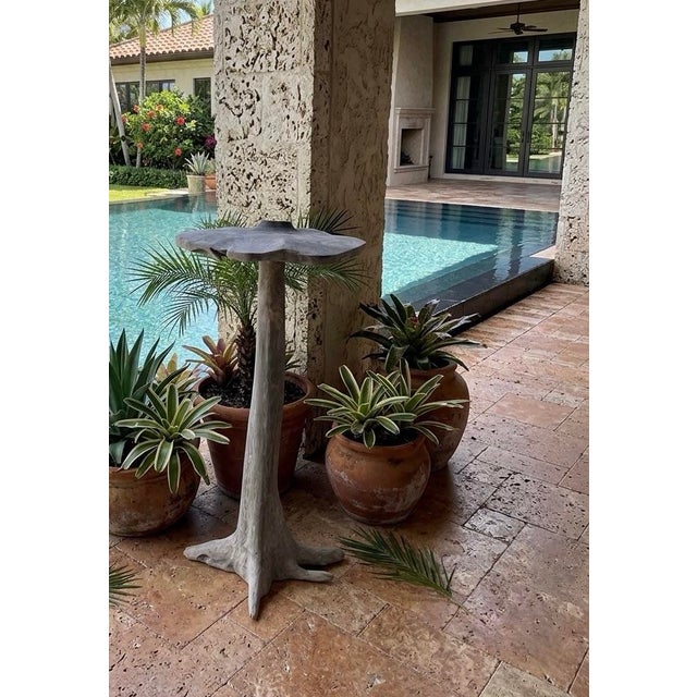 Mid-Century Hand-Carved Teakwood Mushroom Garden Sculpture For Sale - Image 12 of 12