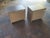 Chestnut 1970s Rare Pair of Cork and Brass Nightstands For Sale - Image 8 of 13