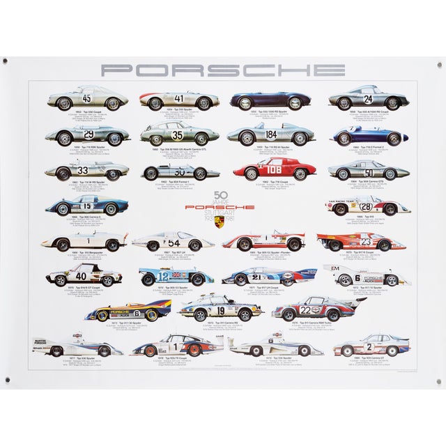 Original Porsche Poster by Ken Rush For Sale - Image 9 of 9