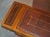 Brown Leather & Burr Yew Wood Extending Writing Desk For Sale - Image 15 of 18