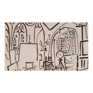Picasso Sketchbook Carnet De La Californie Print # 3 Dated 3/11/1955