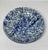 Revol France Collector’s Edition hand painted blue on cream ground spongeware pottery bowl. 9.5” diameter. 2.25” height.
