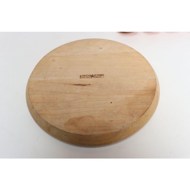 Vintage Creative Playthings Wooden Fruit Puzzle / Instructional Toy For Sale - Image 12 of 12