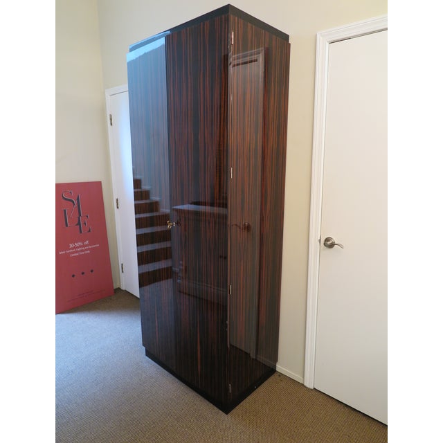 Modern Anne Hauck Collection Yvonne Macassar Ebony Cabinet For Sale - Image 3 of 6