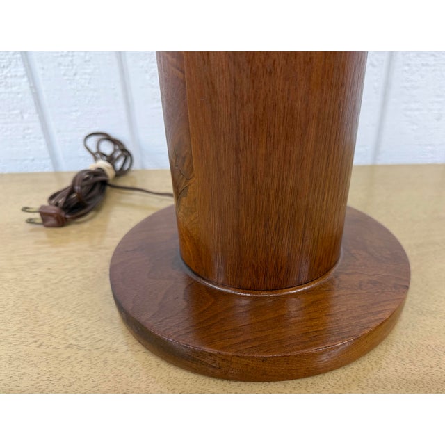 1960s Mid-Century Modern Walnut Table Lamp For Sale - Image 5 of 6