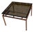 Vintage Smoked Glass Side Table, 1980s For Sale