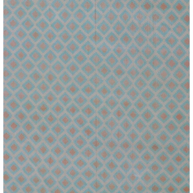 Large Vintage Decorative Indian Cotton Dhurrie, Collection of Thomas Britt. Keivan Woven Arts / rug ROD-4110, country of...