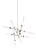 Contemporary Visual Comfort Modern Linger 12-Light Abstract Chandelier LED Polished Nickel For Sale - Image 3 of 3