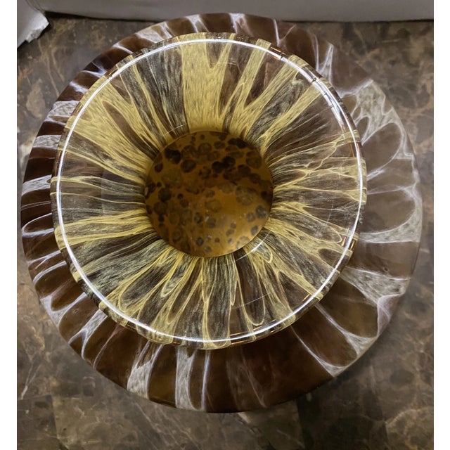 Murano Vintage MCM Maestri Vetrai Murano Style Italian Art Glass Vase For Sale - Image 4 of 6