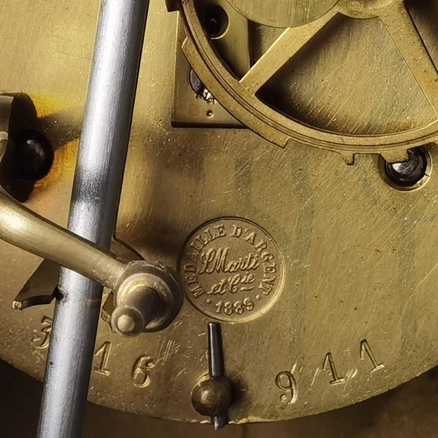 Antique Clock with Mercury Pendulum, 1890 For Sale - Image 18 of 18