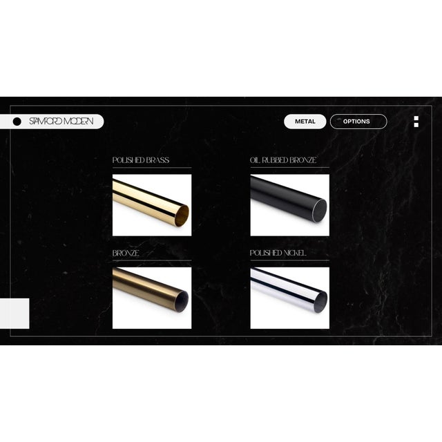 Linear Daybed Series Espresso and Bronze For Sale - Image 17 of 18