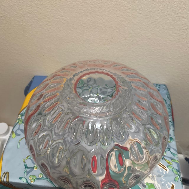 Empoli Style Art Glass Large Fishbowl Vase For Sale In Minneapolis - Image 6 of 6