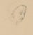 Old Woman with Headscarf, 1830, Pencil For Sale - Image 3 of 6
