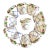 Flower Pot Ceramic Napkin Rings, Set of 11 For Sale