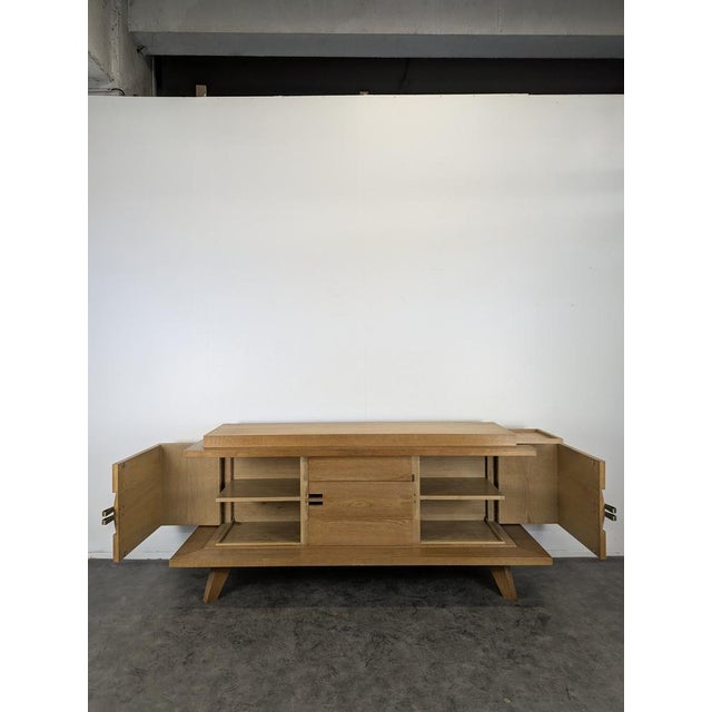 Modern Sideboard in Light Oak For Sale - Image 6 of 12