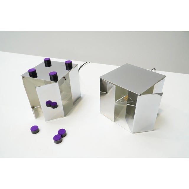 Silver Kinetic Table Lamp Model 3H in Chrome by Paolo Tilche for Sirrah, Italy, 1970s For Sale - Image 8 of 17