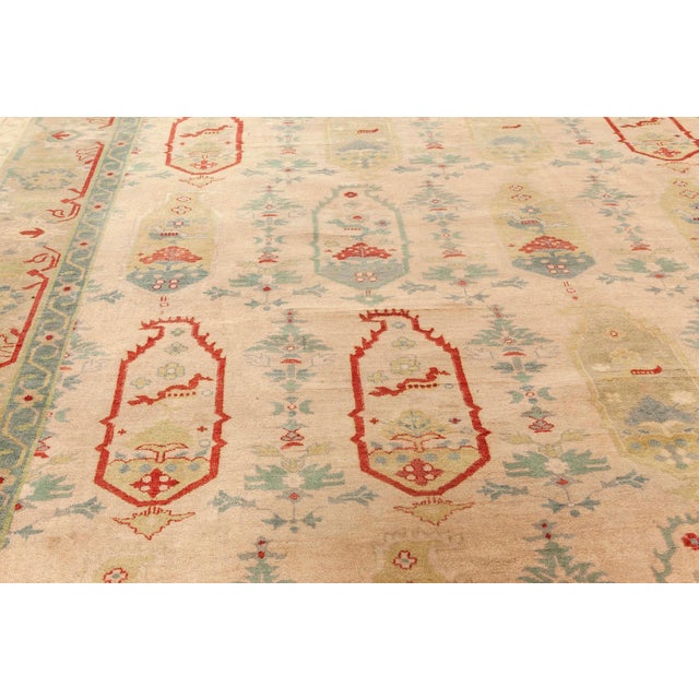 Modern Traditional Oushak Design Handmade Wool Rug by Doris Leslie Blau For Sale - Image 3 of 8