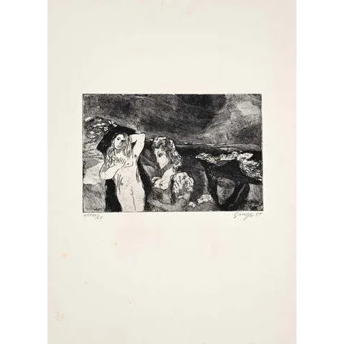 Figure 1959 is an original etching realized by Guelfo Bianchini in 1959. The artwork is hand-signed by the artist on the...