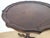 Vintage Wine Tripod Table Piecrust Scalloped Edge English 1950 Postage Available For Sale - Image 6 of 18