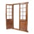 Architectural Framed Door With 16 Pane Glass Natural Finish For Sale