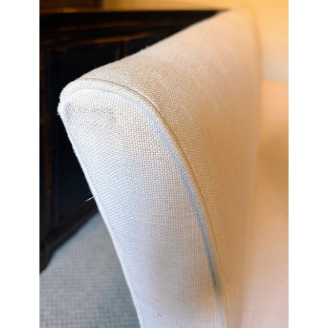 Textile Williams Sonoma Dining Bench For Sale - Image 7 of 16