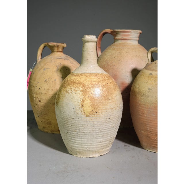 6 French Terracotta Crocks / Jugs - Priced ea. Good Condition, age-appropriate wear, MAY show some signs of use such as...