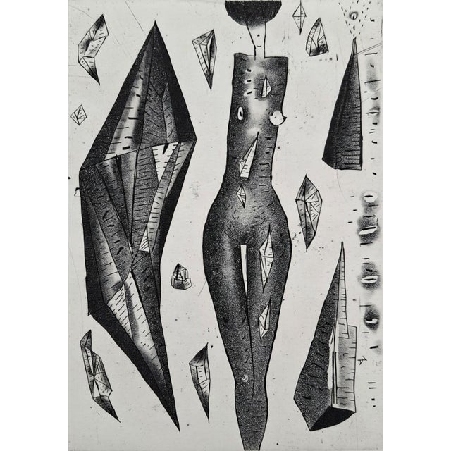 Jerzy Dmitruk, The Ideal of a Spatial Figure (The Promised Heaven), 2017, Etching For Sale - Image 6 of 7