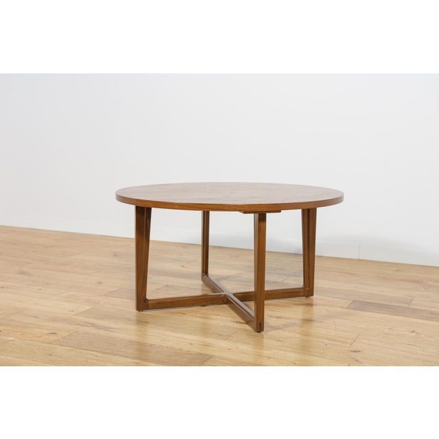 Mid-Century Modern Mid-Century Round Teak Coffee Table from Remploy, United Kingdom, 1970s For Sale - Image 3 of 13