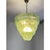 Luxury modern chromed chandelier with green "petals" in murano glass. hand-made in murano glass , all made in italy ,a...