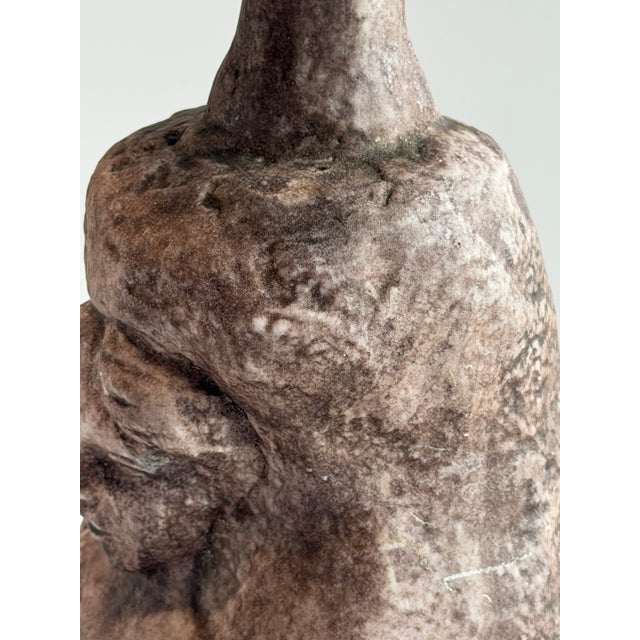 Vintage Italian Figural Woman Ceramic Candle Holder For Sale - Image 9 of 11