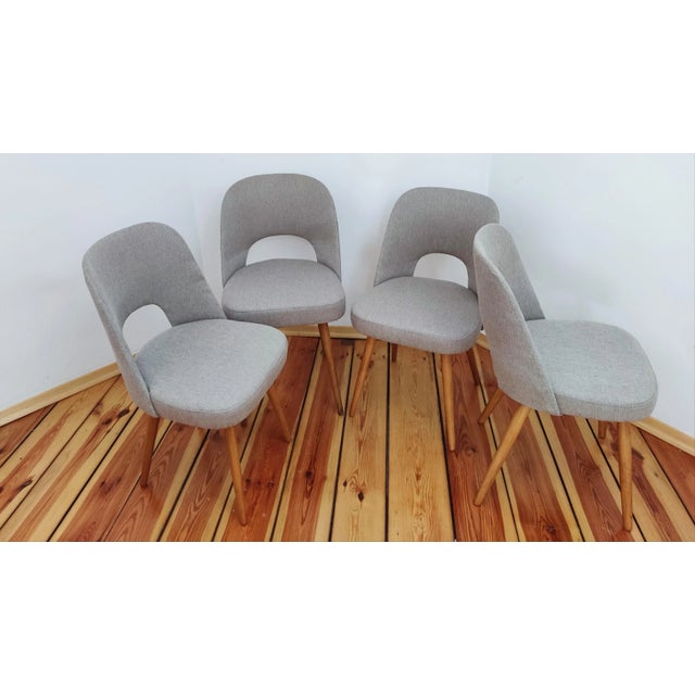 Czechoslovakian Chairs by O. Haerdtl for Ton, 1960s, Set of 4 For Sale - Image 14 of 17